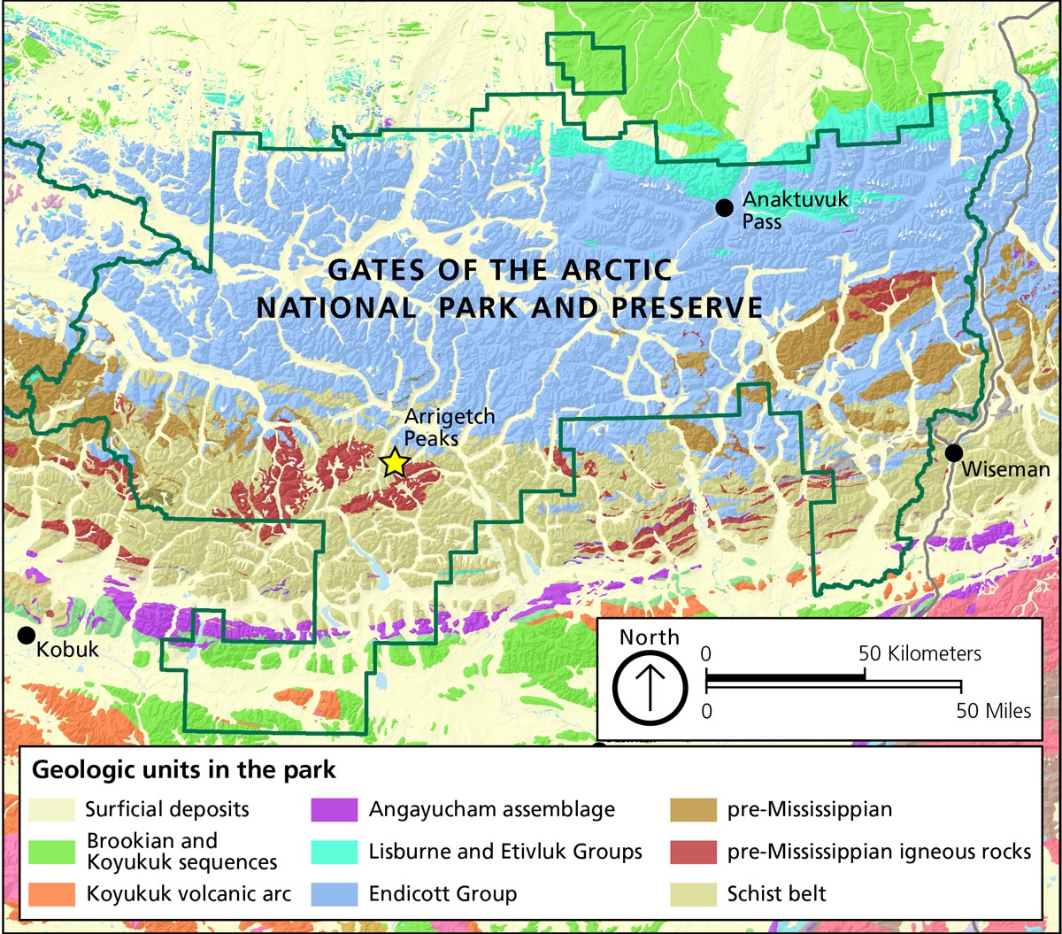 Geology Gates Of The Arctic National Park And Preserve U S National Park Service