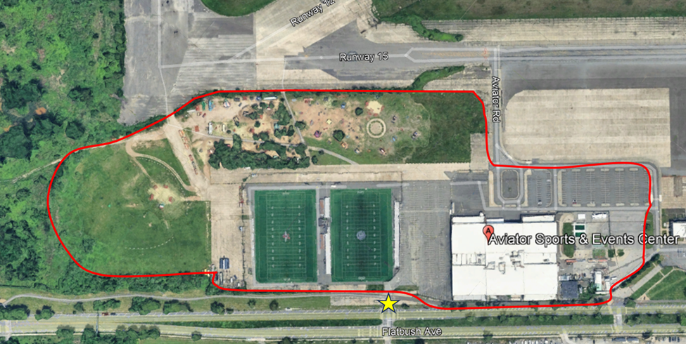 Map of Sports and Events Center Premises including parking and sports fields