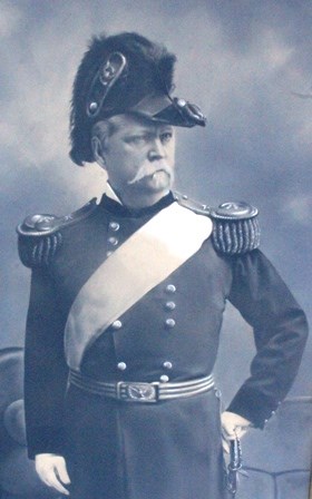 Major General Winfield Scott Hancock, from an image by "Prof. Ehrlich, Artist" which is housed at Fort Hancock.