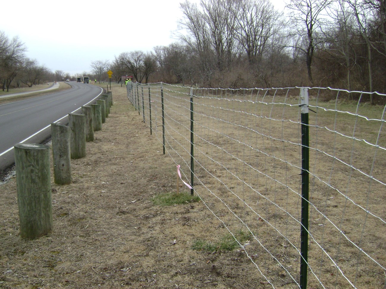 Fenced off area at Great Kills Park