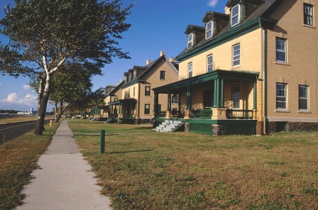 Officer's Row at Sandy Hook's Fort Hancock