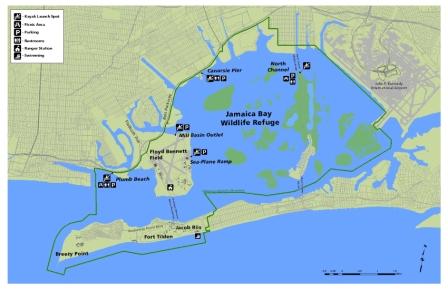 Jamaica Bay Kayak Trail Map