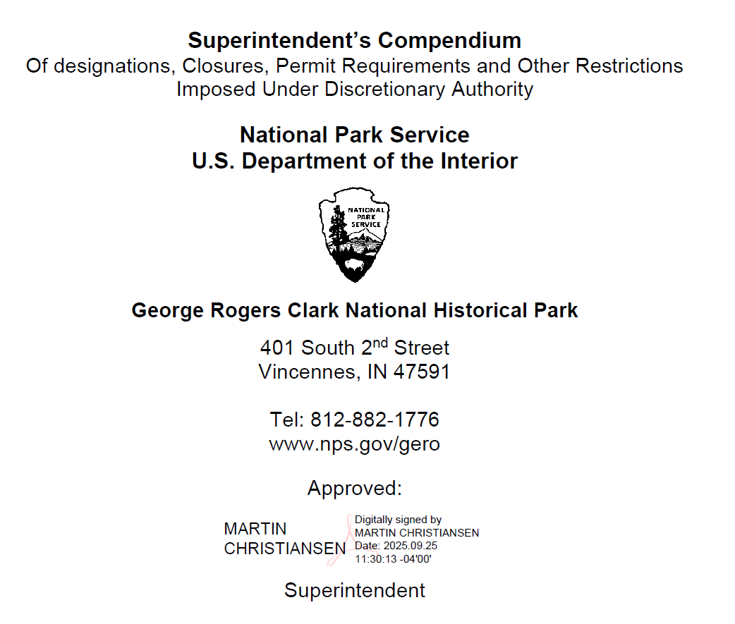 Signature Section of Compendium signed by Martin Christiansen Date 2025.09.25