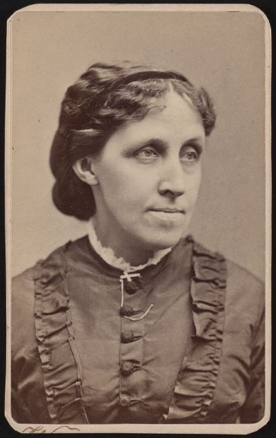 A photograph of author, abolitionist, and Civil War Nurse Louisa May Alcott