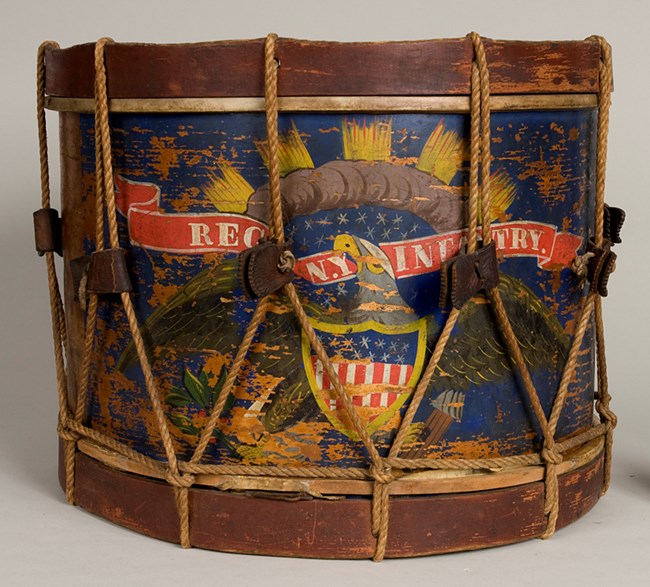 A colorful snare drum