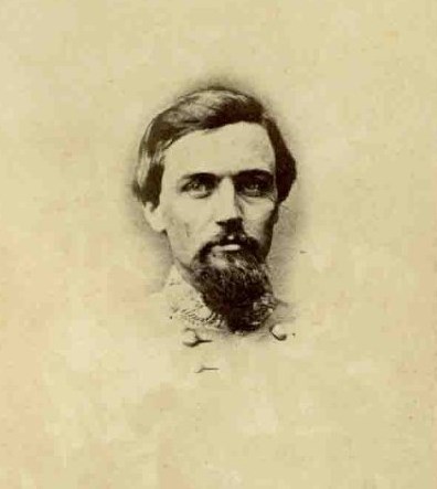 Major James Dearing, black and white image of a man in a gray military uniform