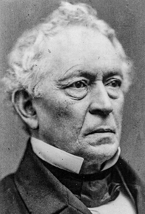 A portrait of Edward Everett, the main speaker during the ceremony to dedicate the cemetery.