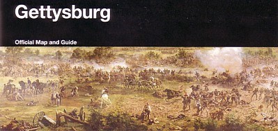 The cover of the park brochure includes a scene from the Cyclorama painting.