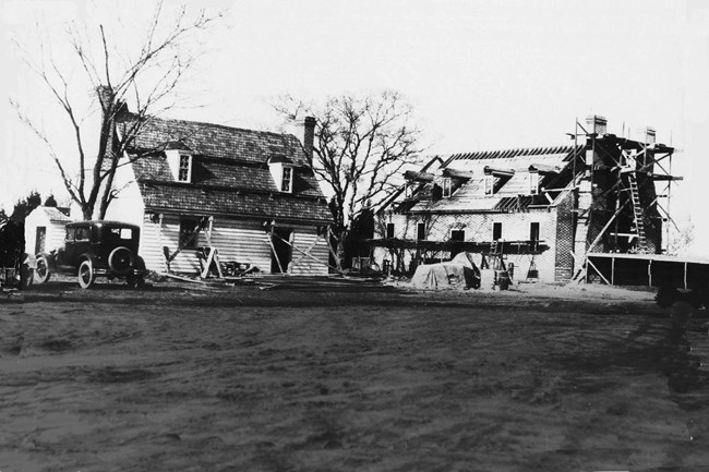 Construction of the Colonial Kitchen and Memorial House Museum