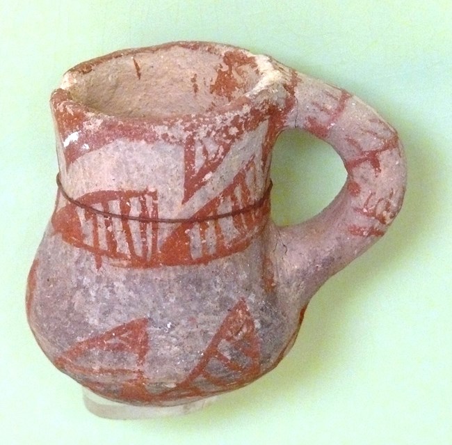 Mogollon Miniature Mug with geometric design