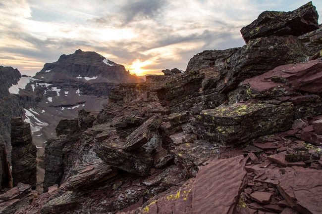Sunset over Mount Cannon