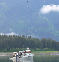 charter vessel in Glacier Bay