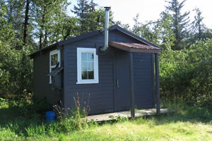 Dry Bay public-use cabin is available for rustic accommodation