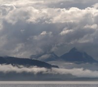 Glacier Bay is often cloudy