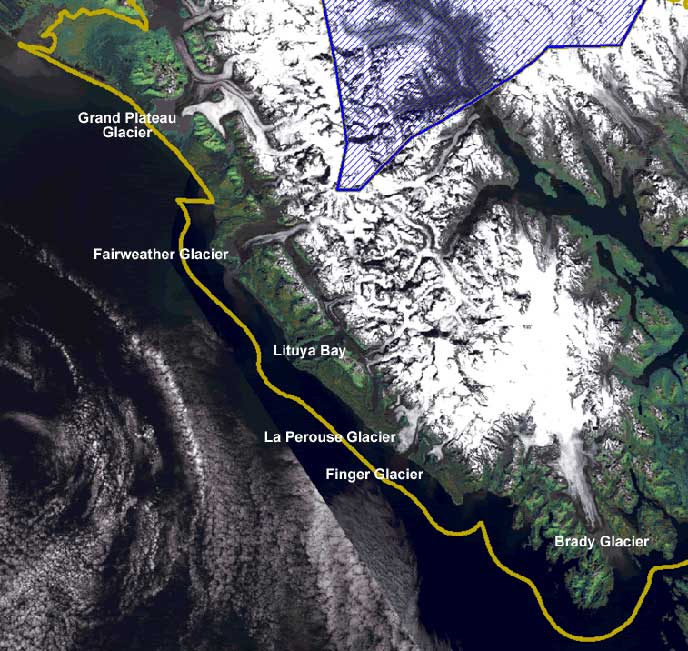 Outer coast of Glacier Bay