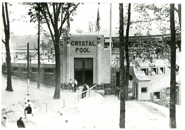 Crystal Pool entrance 1935