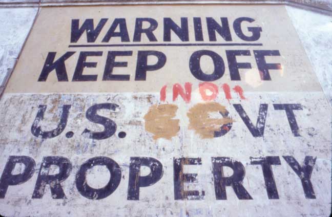 graffiti written on a building