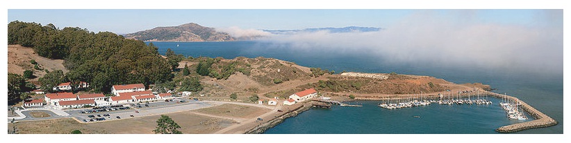 Aerial view of Fort Baker