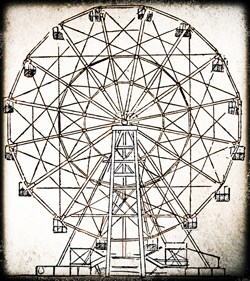 illustration of historic ferris wheel