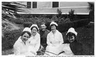 Nurses & Soldier Patient at Letterman c1915-1920  large