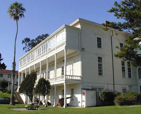 Photo of the original Presidio Hospital, constructed in 1864