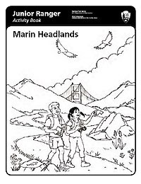 Illustration: Junior Ranger Activity Book—Marin Headlands