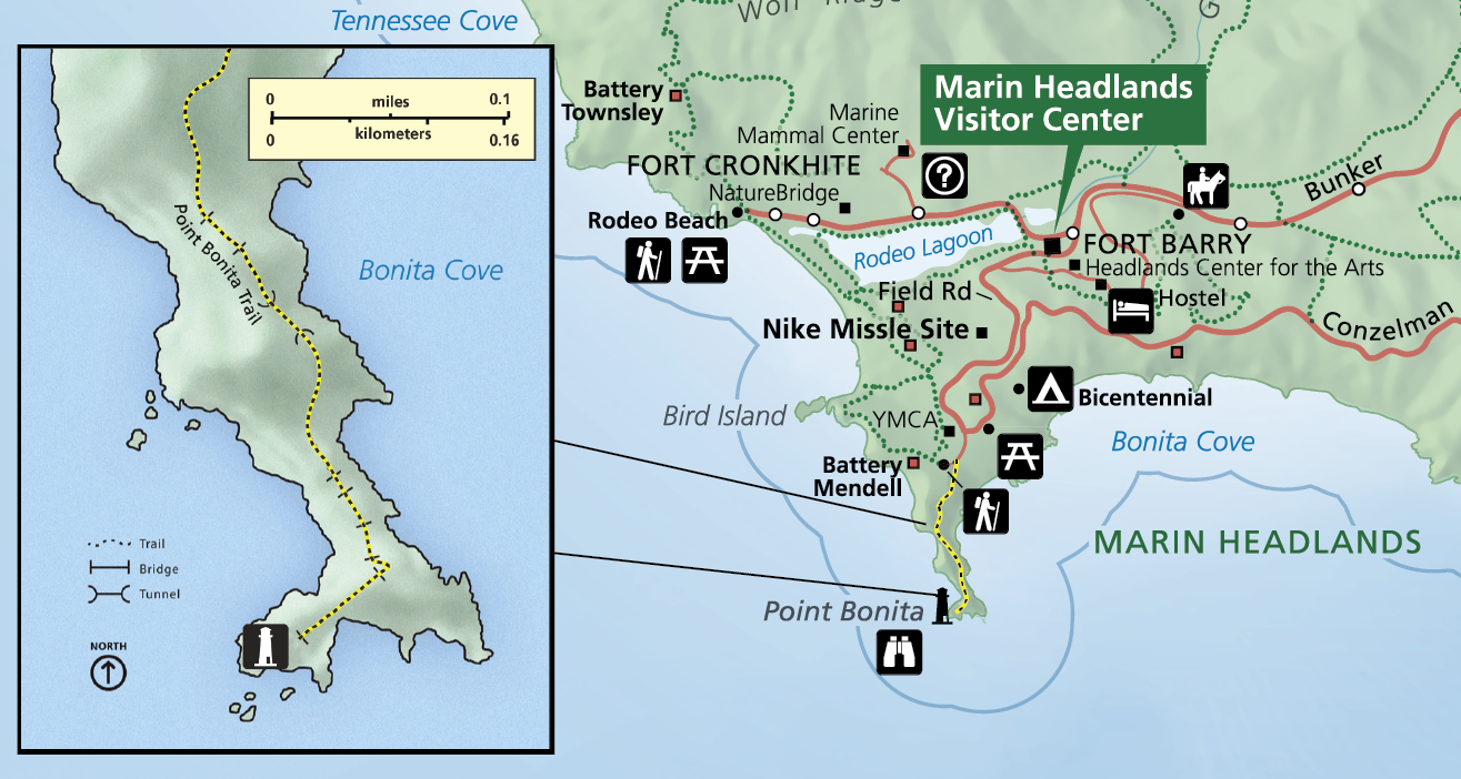 Point Bonita Lighthouse Trail Map