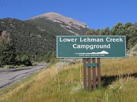 Lower Lehman Creek Campground sign