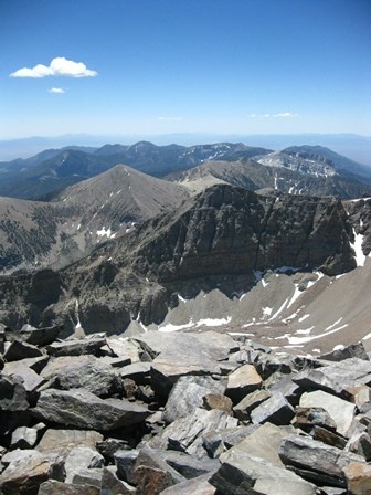 Mountains viewed from Wheeler Peak summit