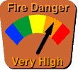 fire - very high danger sign