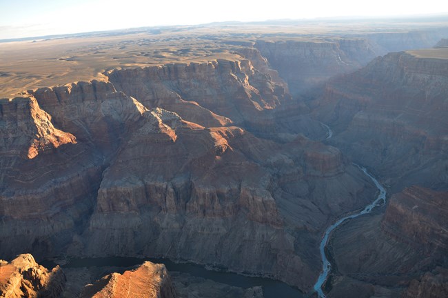 High view of the Colorado river.