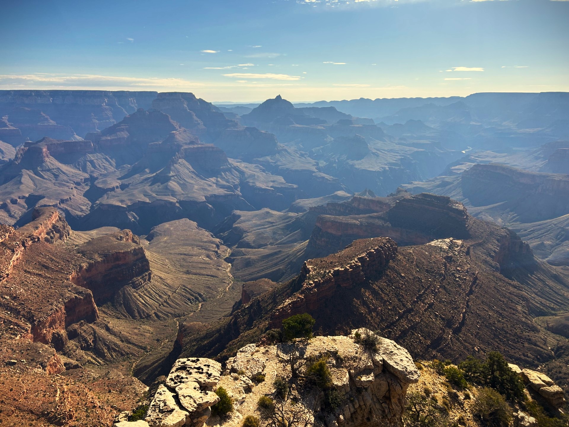 A canyon landscape in early morning light