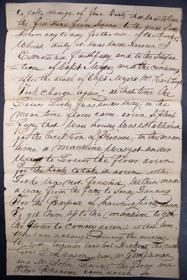 Photograph of a handwritten letter