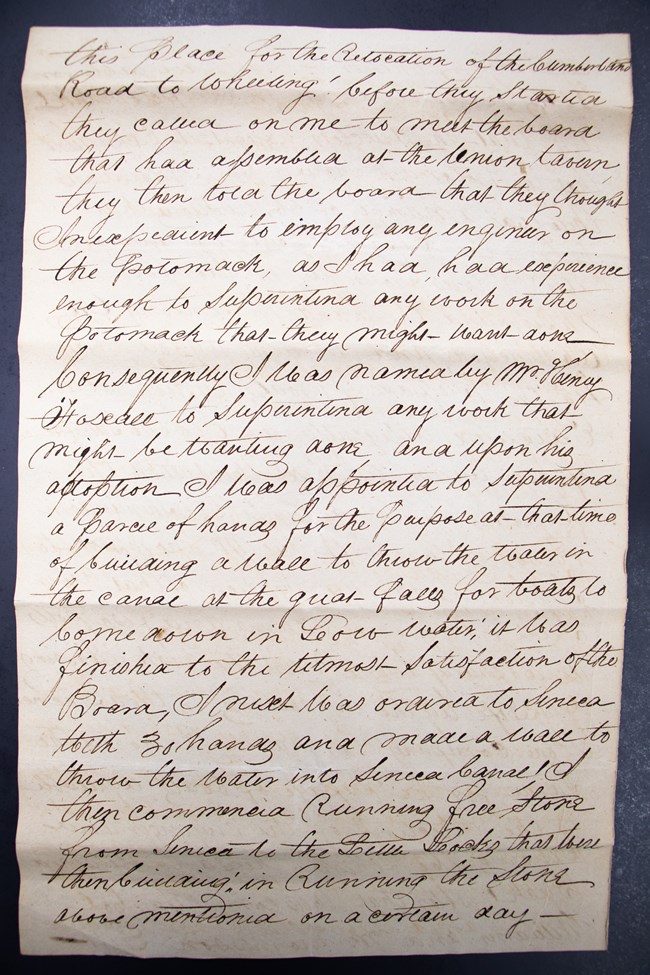 Photograph of a handwritten letter