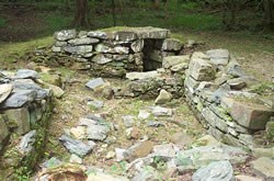 Ruins of the springhouse in Matildaville