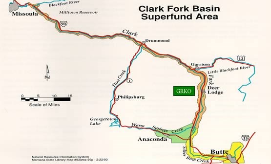 Clark Fork Basin Superfund Area.
