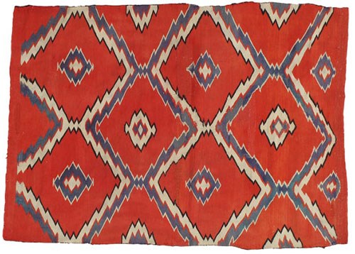 Navajo Blanket with Colorful Patterns