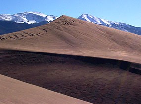 Dune and Sangre de Cristo Mountains