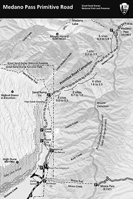 Medano Pass Road Map