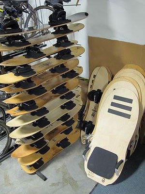 Stack of Sandboards and Sand Sleds