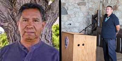 Octavius Seowtewa on the left and Curtis Quam on the right will be presenting Zuni culture