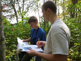 high school students collect tree phenology data