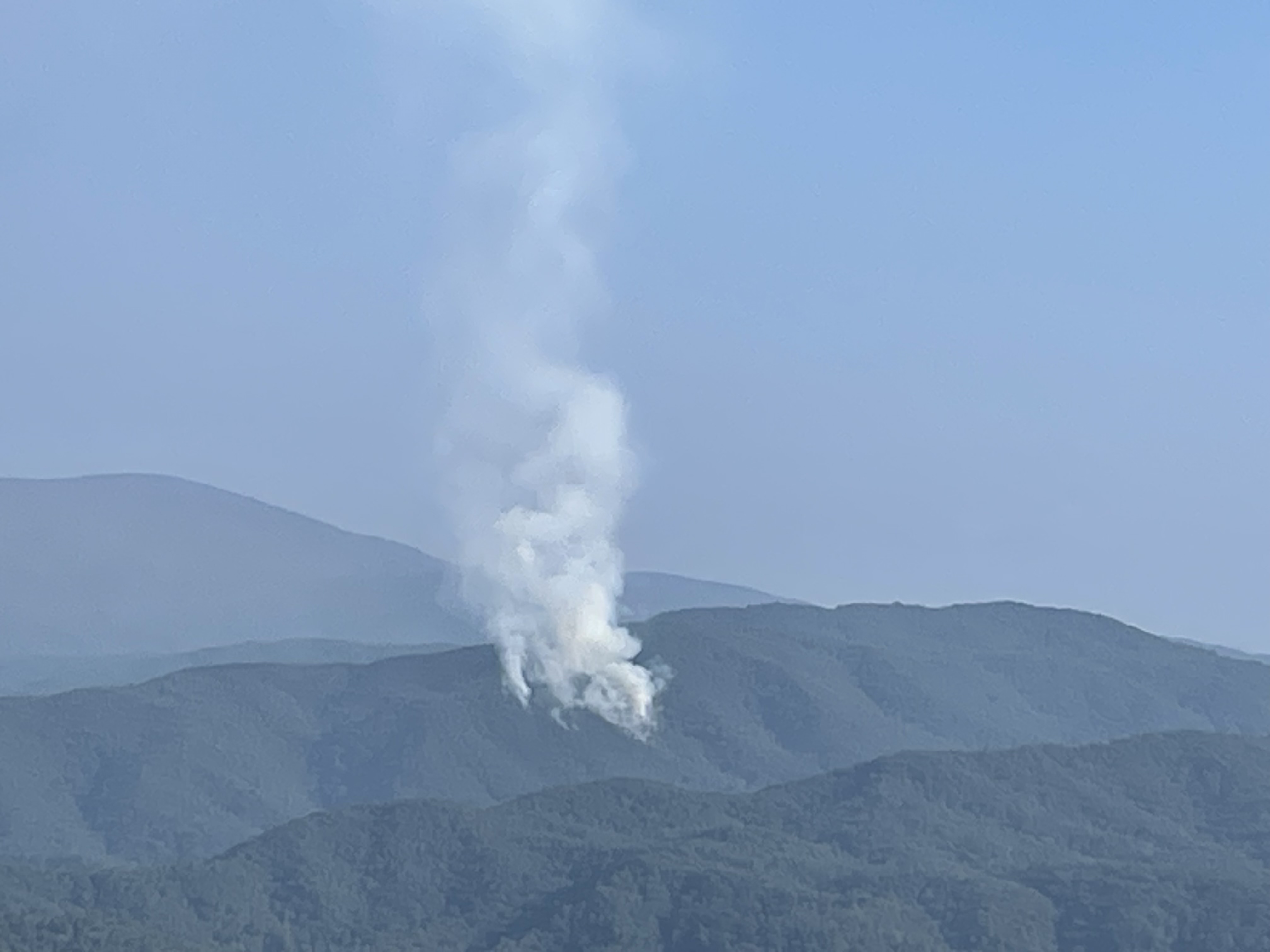 10acre wildland fire burning near Hannah Mountain Great Smoky