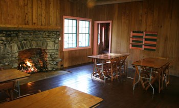 Main meeting room in Spence Cabin