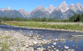 Schwabachers Landing is one of many access areas to view the Snake River flood plain.