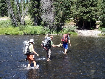 Stream crossing on the Union Falls Trail (Photo Credit: K. Greenwood)