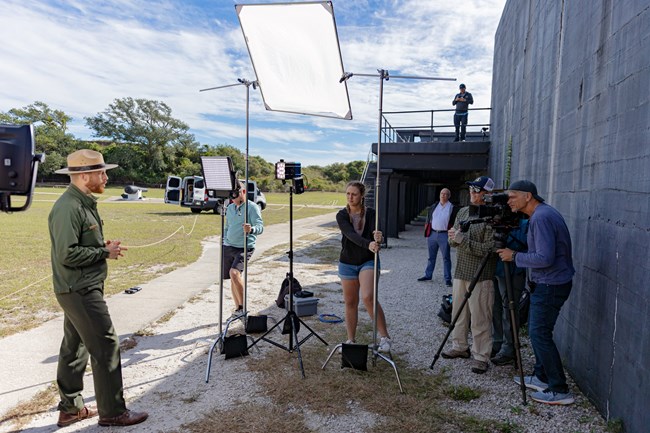 One person being interviewed