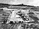 Aerial view of batteries at Fort Hunt