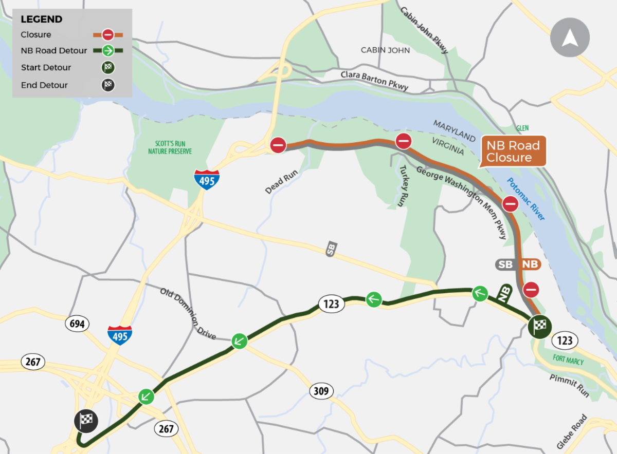 Detour map