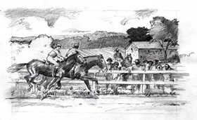 A horse race at Hampton